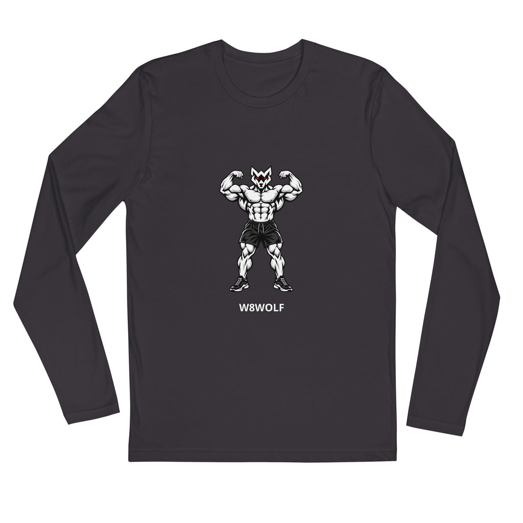 W8WOLF Iron Flex Fitted Long Sleeve — Heavy Metal